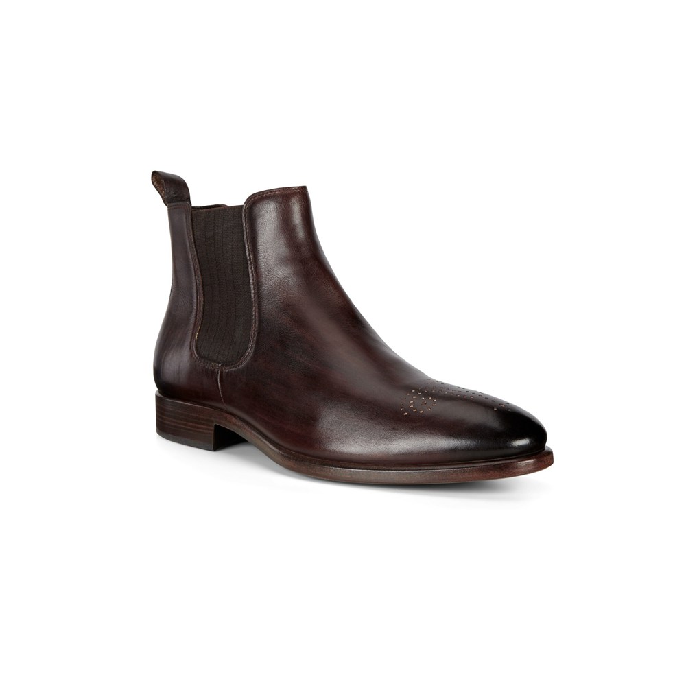 Zapatos De Vestir Hombre - ECCO Vitrus Mondial Chelsea Boot - Marrom - YTE792843